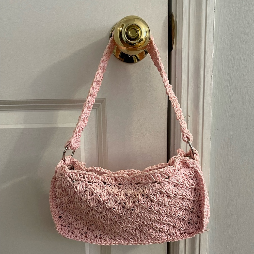 Crotchet mini shoulder bag